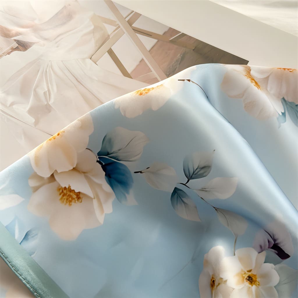 MaraSilk Pure Mulberry Silk Scarf - Square Crepe Satin MS833