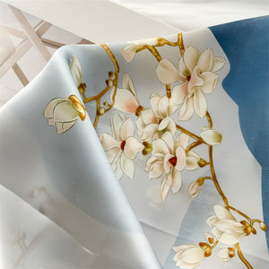 MaraSilk Pure Mulberry Silk Scarf - Square Crepe Satin MS833