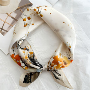 MaraSilk Pure Mulberry Silk Scarf - Square Crepe Satin MS833 20" x 20" MS83308