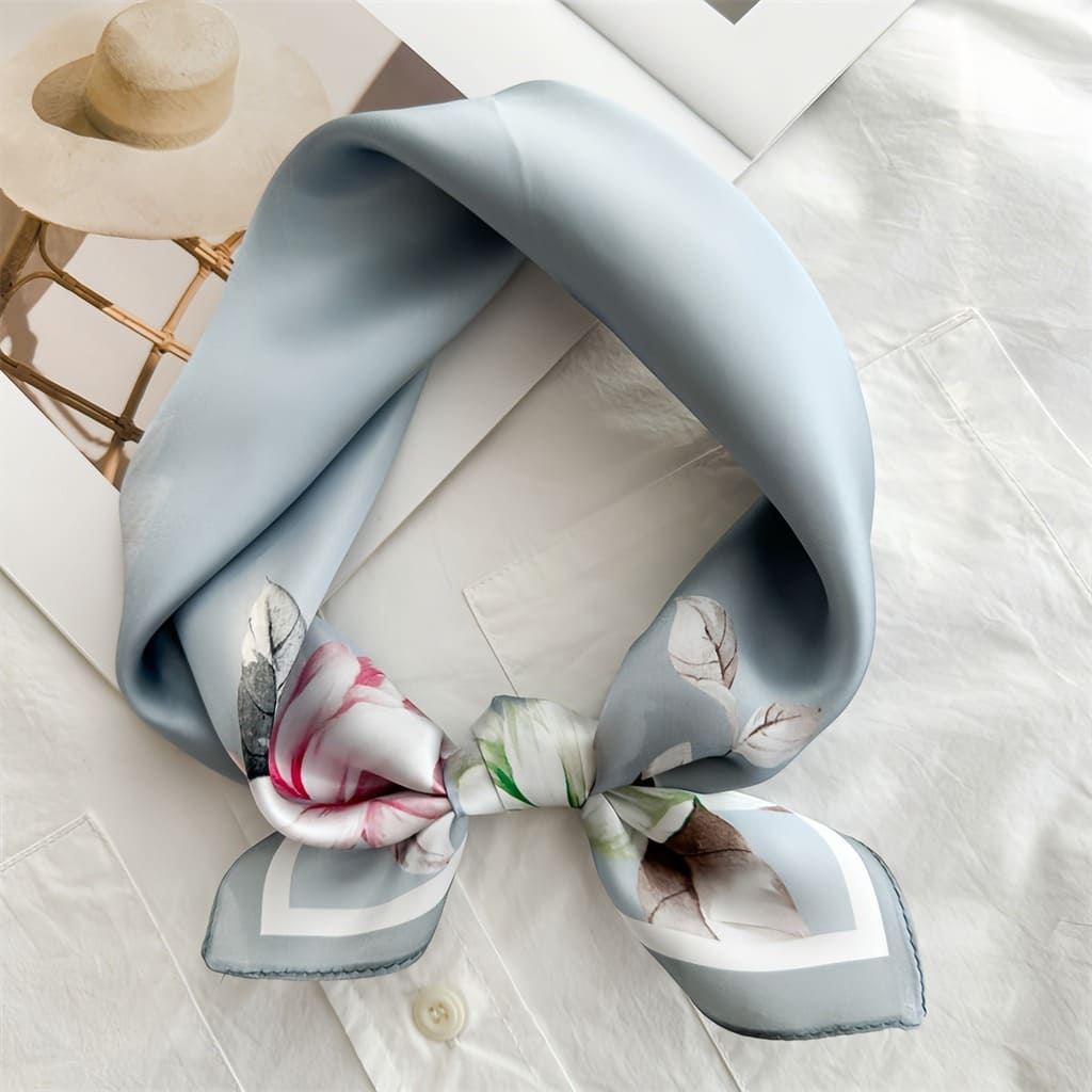 MaraSilk Pure Mulberry Silk Scarf - Square Crepe Satin MS833 20" x 20" MS83310