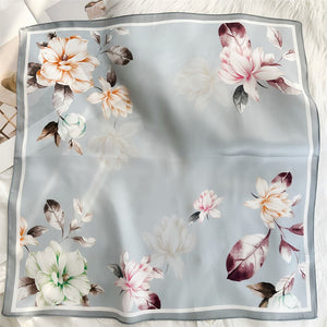 MaraSilk Pure Mulberry Silk Scarf - Square Crepe Satin MS833