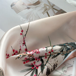 MaraSilk Pure Mulberry Silk Scarf - Square Crepe Satin MS833