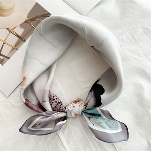 MaraSilk Pure Mulberry Silk Scarf - Square Crepe Satin MS833 20" x 20" MS83313