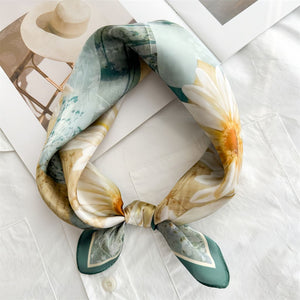 MaraSilk Pure Mulberry Silk Scarf - Square Crepe Satin MS833 20" x 20" MS83302