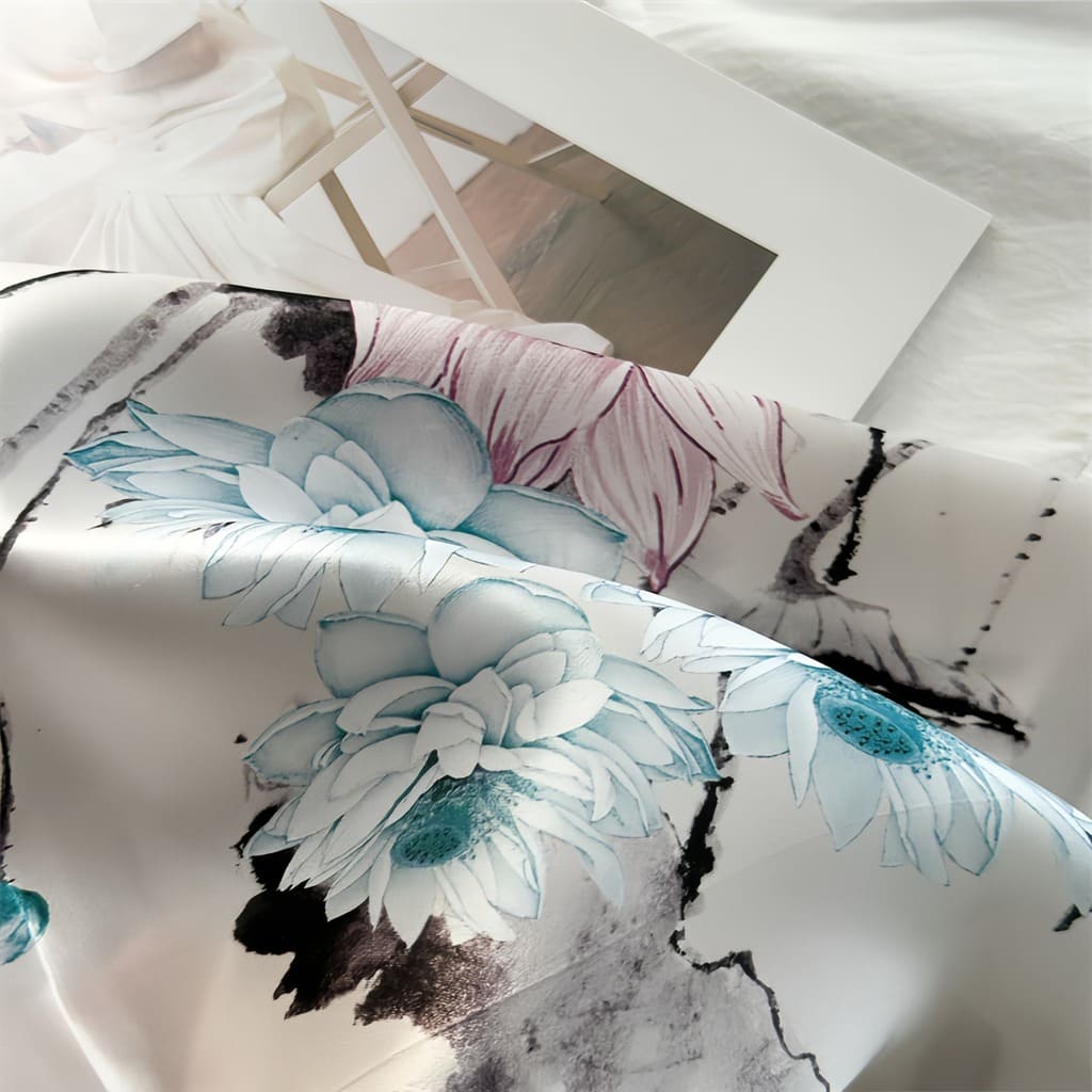 MaraSilk Pure Mulberry Silk Scarf - Square Crepe Satin MS833