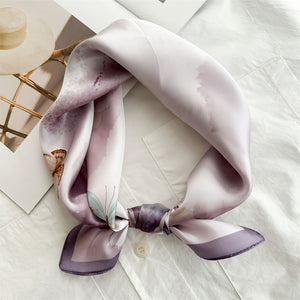 MaraSilk Pure Mulberry Silk Scarf - Square Crepe Satin MS833