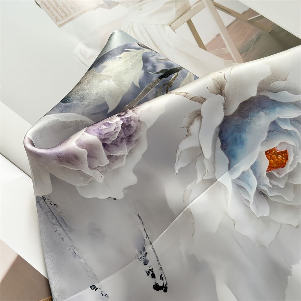 MaraSilk Pure Mulberry Silk Scarf - Square Crepe Satin MS833