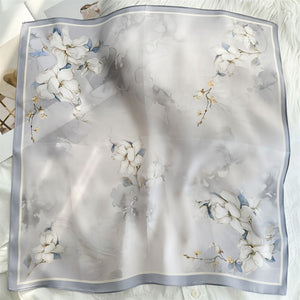 MaraSilk Pure Mulberry Silk Scarf - Square Crepe Satin MS833