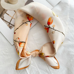 MaraSilk Pure Mulberry Silk Scarf - Square Crepe Satin MS833