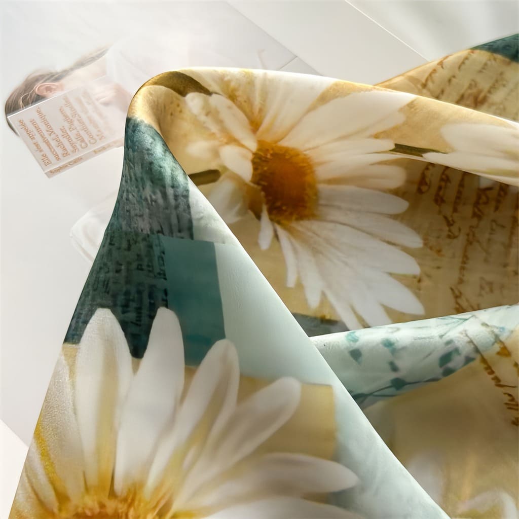 MaraSilk Pure Mulberry Silk Scarf - Square Crepe Satin MS833