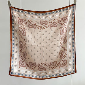 MaraSilk Pure Mulberry Silk Scarf - Square Crepe Satin MS838 25" x 25" MS83802