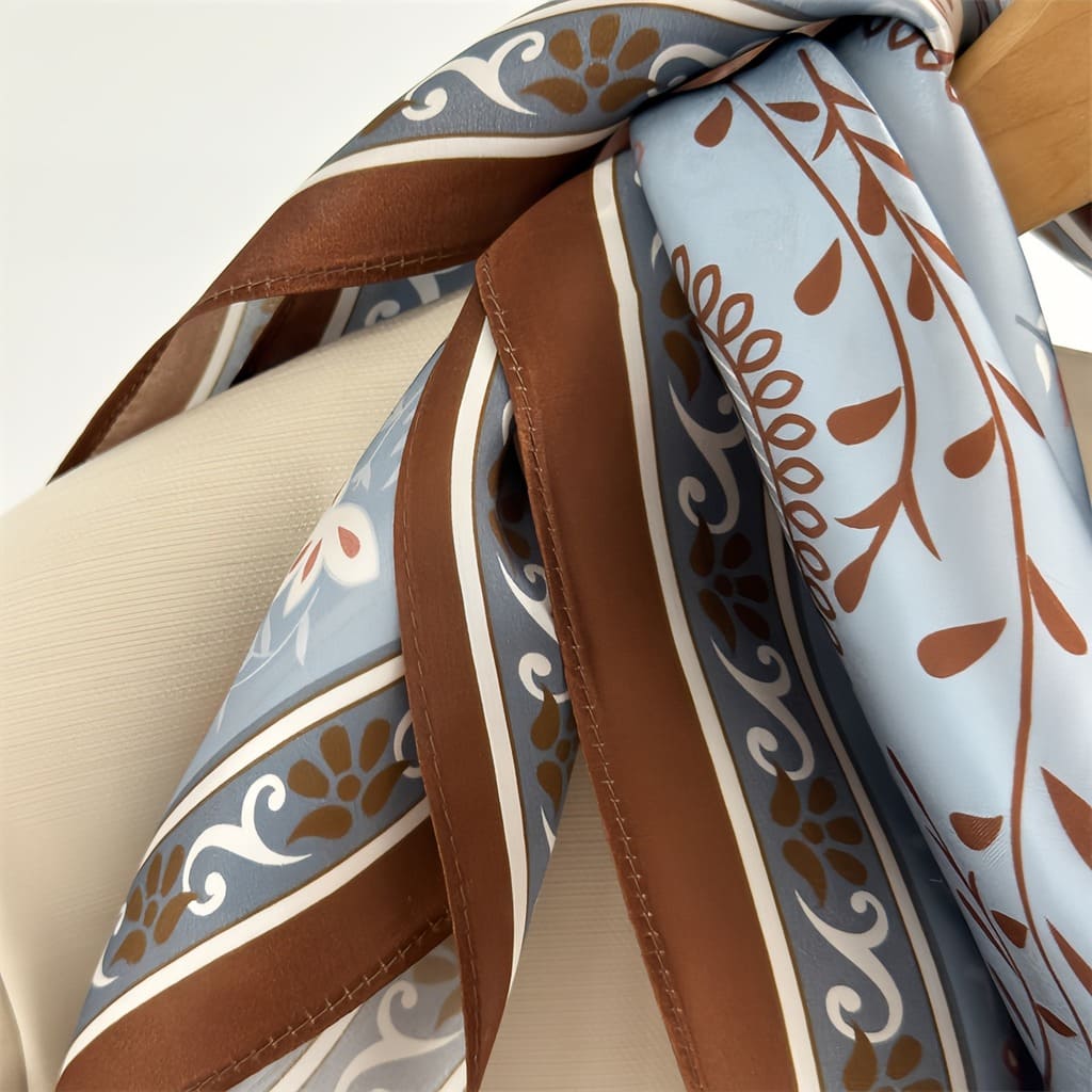 MaraSilk Pure Mulberry Silk Scarf - Square Crepe Satin MS838