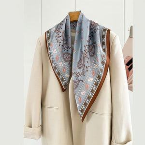 MaraSilk Pure Mulberry Silk Scarf - Square Crepe Satin MS838