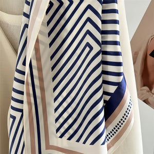 MaraSilk Pure Mulberry Silk Scarf - Square Crepe Satin MS839