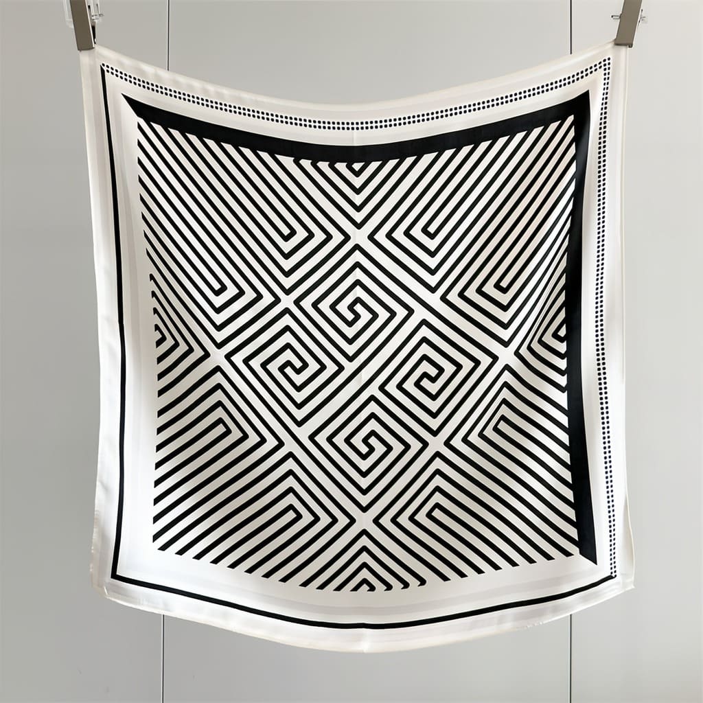 MaraSilk Pure Mulberry Silk Scarf - Square Crepe Satin MS839 25" x 25" MS83902