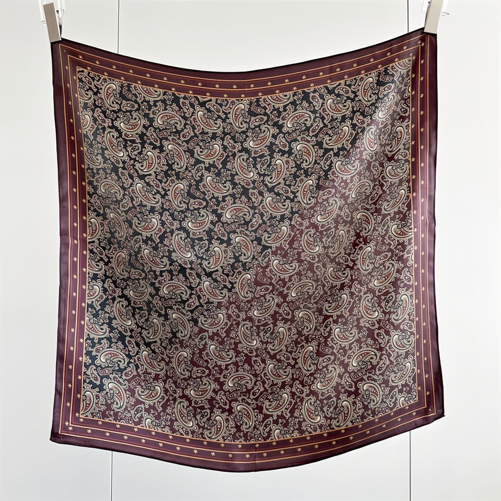 MaraSilk Pure Mulberry Silk Scarf - Square Crepe Satin MS845 25" x 25" MS84501