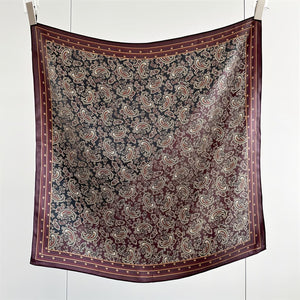 MaraSilk Pure Mulberry Silk Scarf - Square Crepe Satin MS845 25" x 25" MS84501