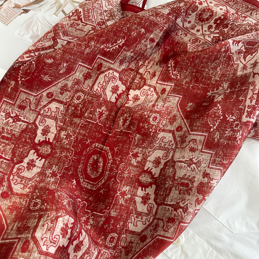 MaraSilk Pure Mulberry Silk Scarf - Square Crepe Satin MS845