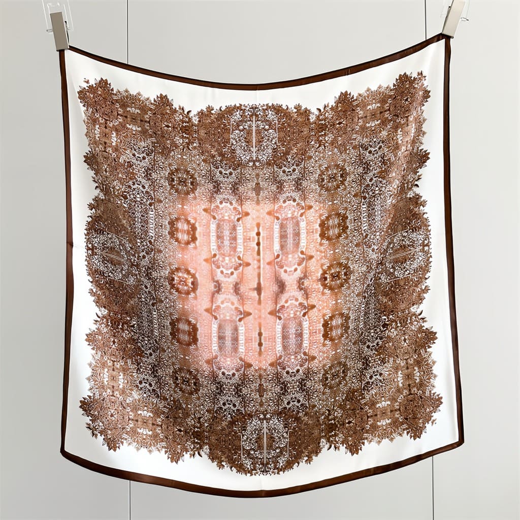 MaraSilk Pure Mulberry Silk Scarf - Square Crepe Satin MS845 25" x 25" MS84503