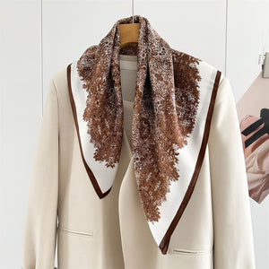 MaraSilk Pure Mulberry Silk Scarf - Square Crepe Satin MS845