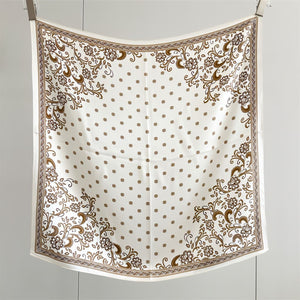 MaraSilk Pure Mulberry Silk Scarf - Square Crepe Satin MS845 25" x 25" MS84504