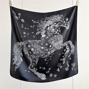 MaraSilk Pure Mulberry Silk Scarf - Square Crepe Satin MS845 25" x 25" MS84505