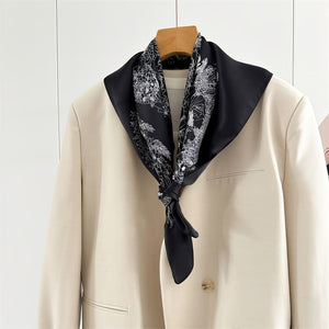 MaraSilk Pure Mulberry Silk Scarf - Square Crepe Satin MS845