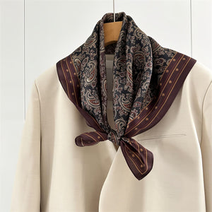 MaraSilk Pure Mulberry Silk Scarf - Square Crepe Satin MS845