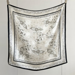 MaraSilk Pure Mulberry Silk Scarf - Square Crepe Satin MS845 25" x 25" MS84506