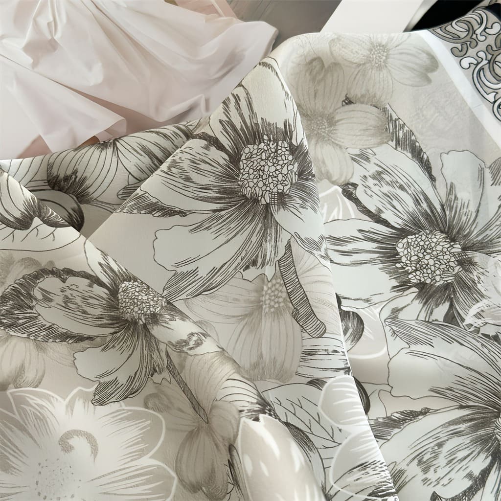 MaraSilk Pure Mulberry Silk Scarf - Square Crepe Satin MS845