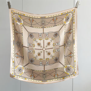 MaraSilk Pure Mulberry Silk Scarf - Square Crepe Satin MS845 25" x 25" MS84507