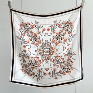 MaraSilk Pure Mulberry Silk Scarf - Square Crepe Satin MS845 25" x 25" MS84508