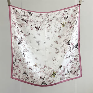 MaraSilk Pure Mulberry Silk Scarf - Square Crepe Satin MS845