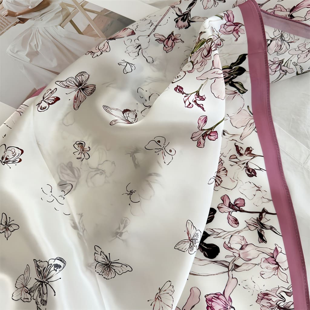 MaraSilk Pure Mulberry Silk Scarf - Square Crepe Satin MS845