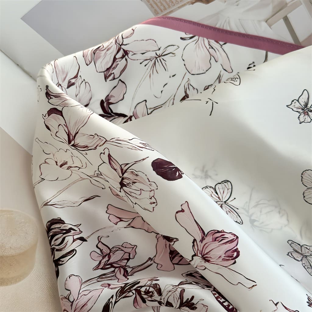 MaraSilk Pure Mulberry Silk Scarf - Square Crepe Satin MS845