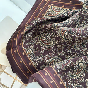 MaraSilk Pure Mulberry Silk Scarf - Square Crepe Satin MS845