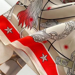 MaraSilk Pure Mulberry Silk Scarf - Square Crepe Satin MS845