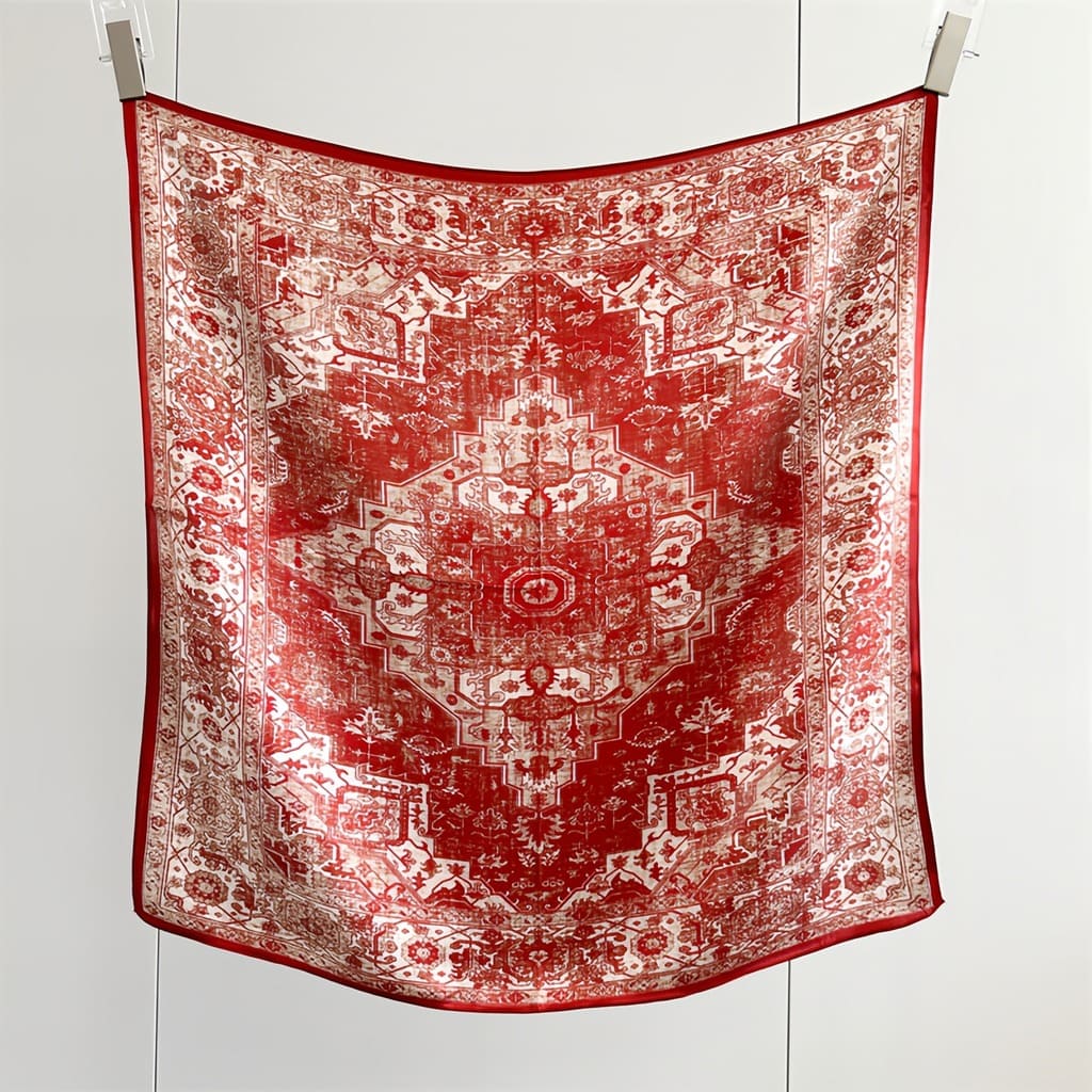 MaraSilk Pure Mulberry Silk Scarf - Square Crepe Satin MS845 25" x 25" MS84502