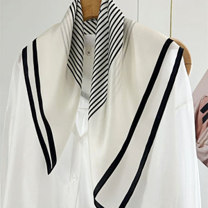 MaraSilk Pure Mulberry Silk Scarf - Square Crepe Satin MS85