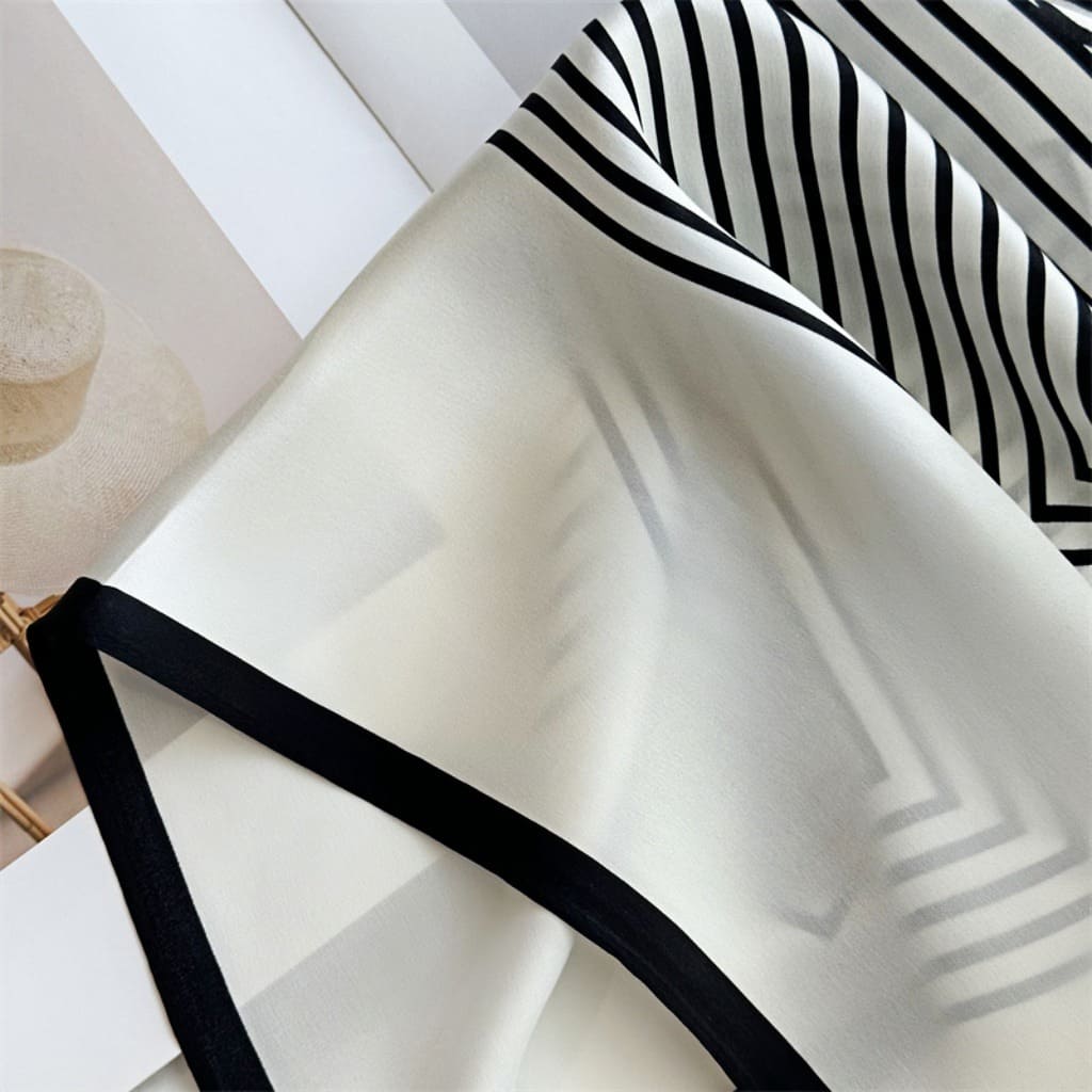 MaraSilk Pure Mulberry Silk Scarf - Square Crepe Satin MS85