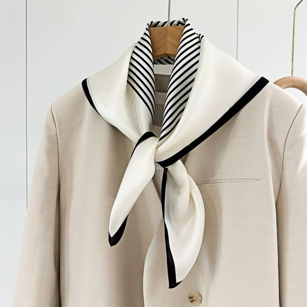 MaraSilk Pure Mulberry Silk Scarf - Square Crepe Satin MS85 25" x 25" MS8501