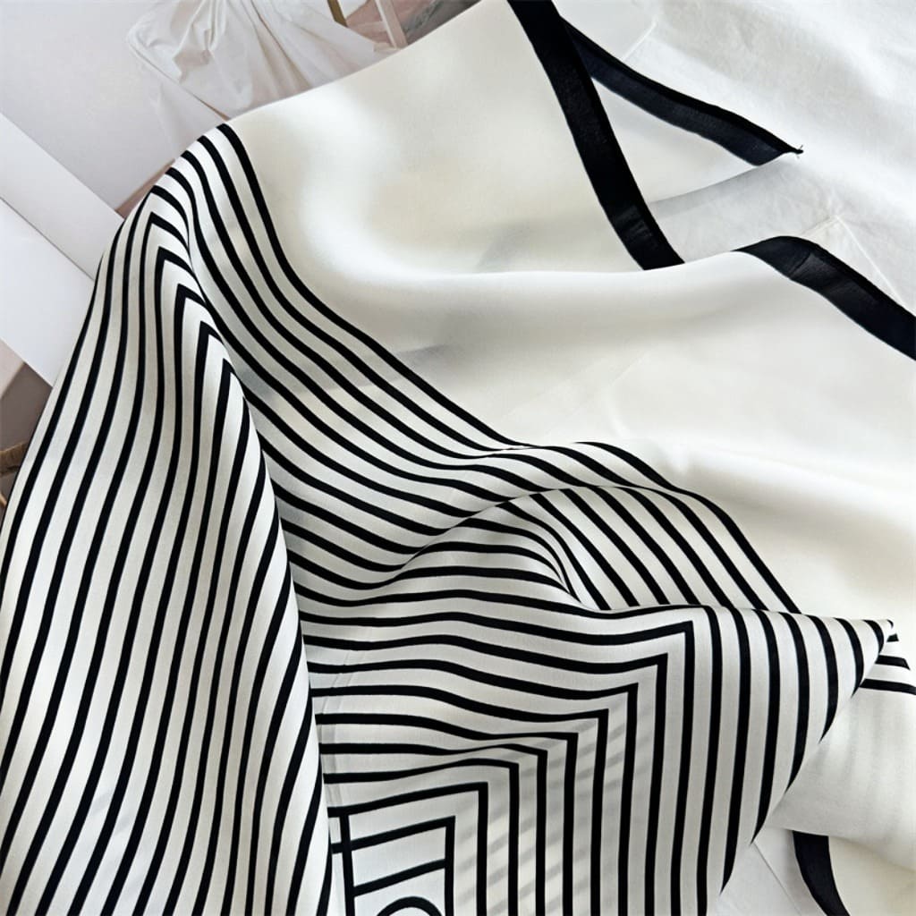 MaraSilk Pure Mulberry Silk Scarf - Square Crepe Satin MS85