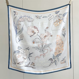 MaraSilk Pure Mulberry Silk Scarf - Square Crepe Satin MS852 25" x 25" MS85201