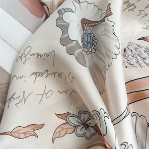 MaraSilk Pure Mulberry Silk Scarf - Square Crepe Satin MS852