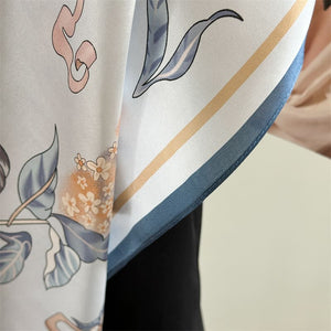 MaraSilk Pure Mulberry Silk Scarf - Square Crepe Satin MS852