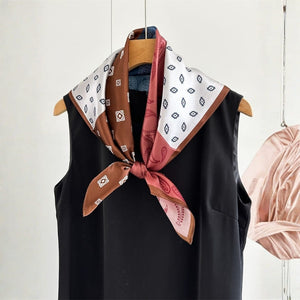 MaraSilk Pure Mulberry Silk Scarf - Square Crepe Satin MS852