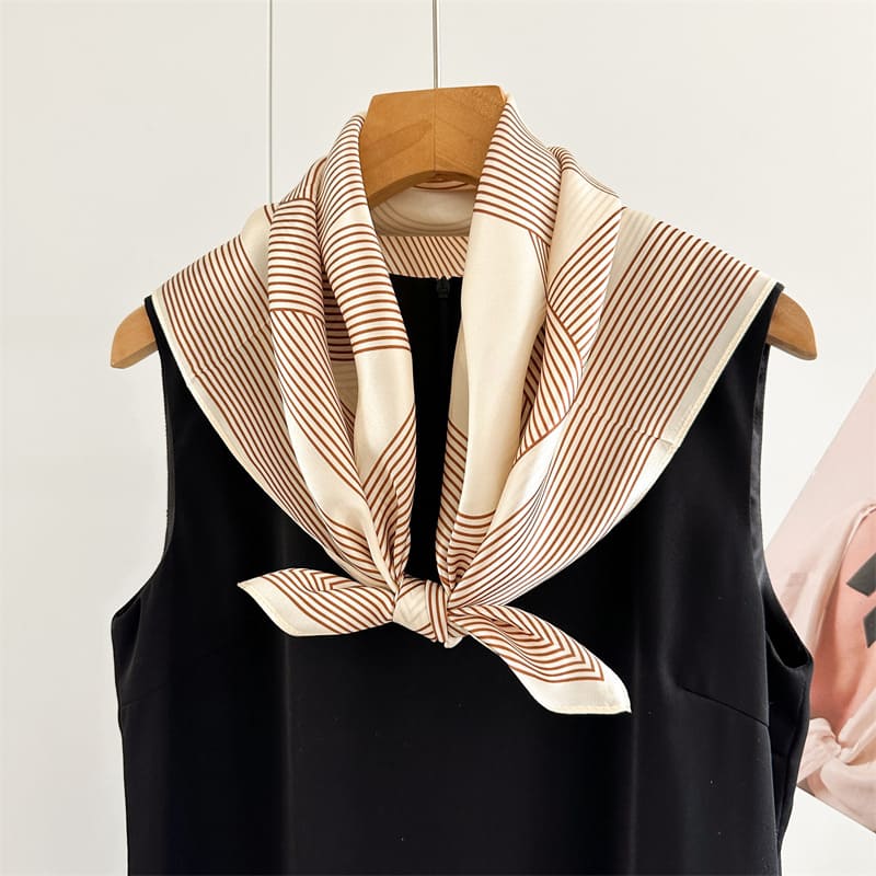 MaraSilk Pure Mulberry Silk Scarf - Square Crepe Satin MS853