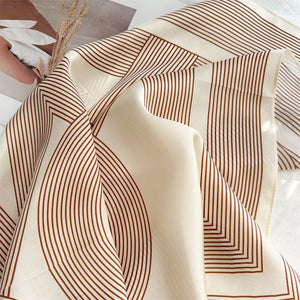MaraSilk Pure Mulberry Silk Scarf - Square Crepe Satin MS853