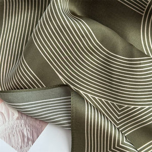 MaraSilk Pure Mulberry Silk Scarf - Square Crepe Satin MS853
