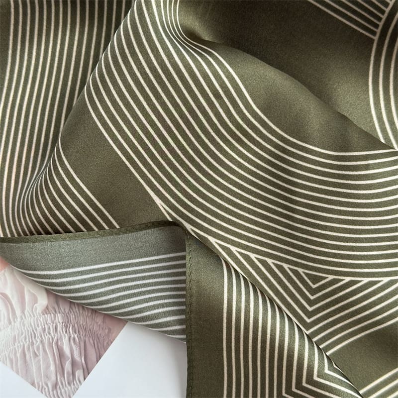 MaraSilk Pure Mulberry Silk Scarf - Square Crepe Satin MS853